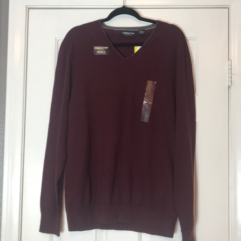 Claiborne Burgundy Sweater